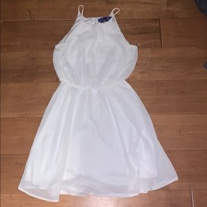 Blue Rain White Romper